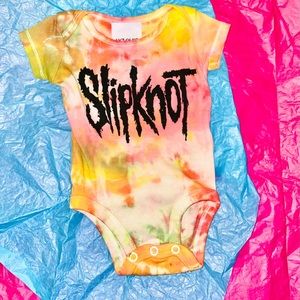 “No Naps No Bedtimes” Slipknot Baby onesie tie dye